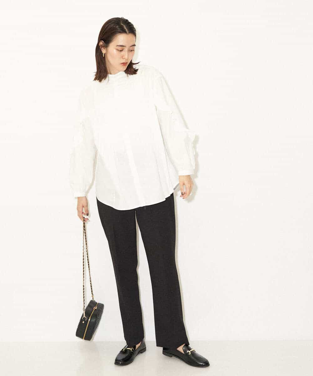 K4LKP03099 a.v.v Charme 【a.v.v Charme】バックベンツストレートパンツ ブラック