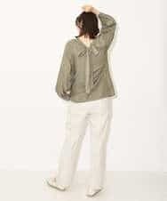 K4LKP03099 a.v.v Charme 【a.v.v Charme】バックベンツストレートパンツ ブラック