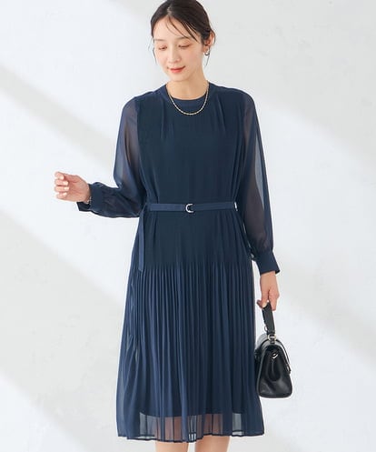 K6EHF26109 a.v.v 【WEB限定】ランダムプリーツワンピース