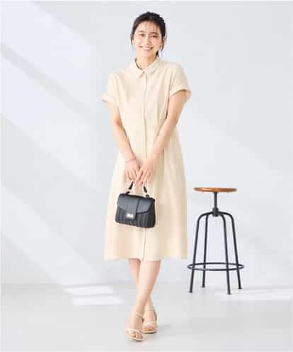 K6EHF27089 a.v.v 【WEB限定】ドルマンスリーブシャツワンピース