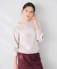 K6FAG17039 a.v.v(アー・ヴェ・ヴェ) 【WEB限定】ボートネック パフスリーブ ニット【洗える/麗しニット】 ブラック