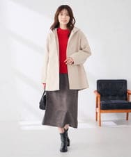 K6FAG18044 a.v.v(アー・ヴェ・ヴェ) 【WEB限定】クロップドバックスリットニット レッド