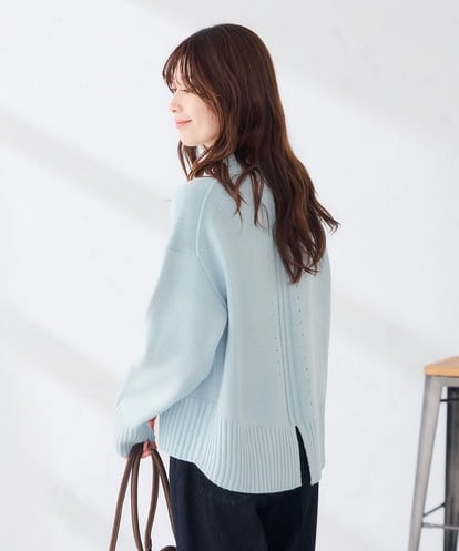 K6FAG18044 a.v.v 【WEB限定】クロップドバックスリットニット