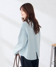 K6FAG18044 a.v.v(アー・ヴェ・ヴェ) 【WEB限定】クロップドバックスリットニット ライトブルー