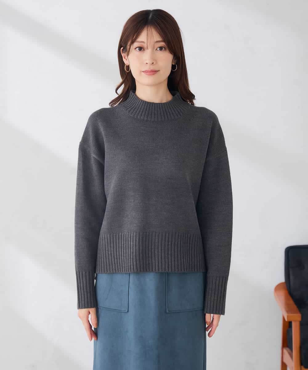 K6FAG18044 a.v.v(アー・ヴェ・ヴェ) 【WEB限定】クロップドバックスリットニット レッド