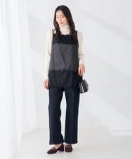 K6FAG19039 a.v.v(アー・ヴェ・ヴェ) 【WEB限定/洗える】リブ タートル ネック ニット グレージュ