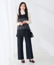 K6FAG19039 a.v.v(アー・ヴェ・ヴェ) 【WEB限定/洗える】リブ タートル ネック ニット グレージュ