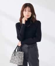 K6FAG19039 a.v.v(アー・ヴェ・ヴェ) 【WEB限定/洗える】リブ タートル ネック ニット グレージュ