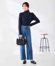 K6FAG19039 a.v.v(アー・ヴェ・ヴェ) 【WEB限定/洗える】リブ タートル ネック ニット グレージュ