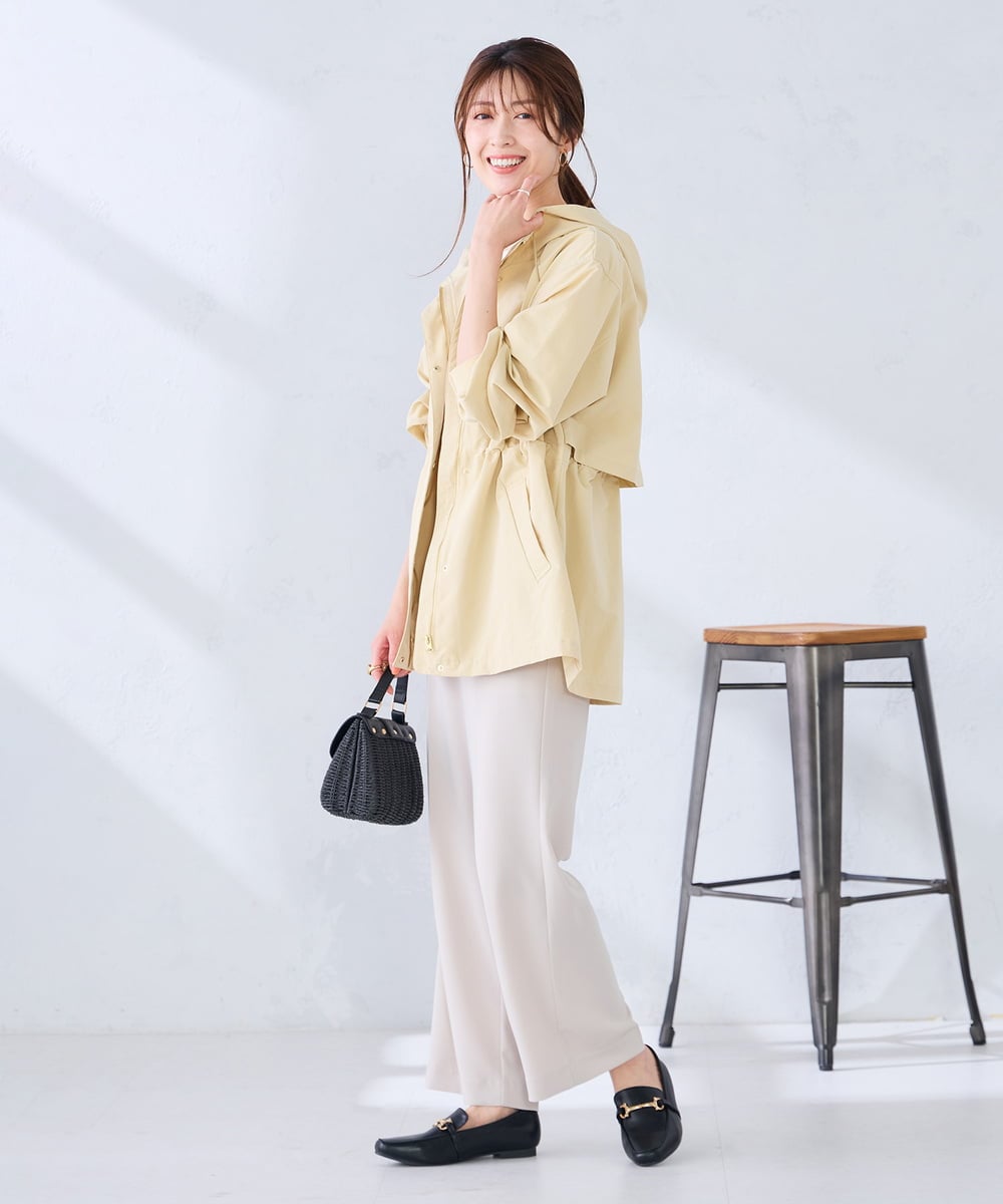 K6JFD25089 a.v.v(アー・ヴェ・ヴェ) 【WEB限定】フーデットブルゾン ベージュ