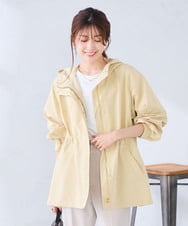 K6JFD25089 a.v.v(アー・ヴェ・ヴェ) 【WEB限定】フーデットブルゾン ベージュ