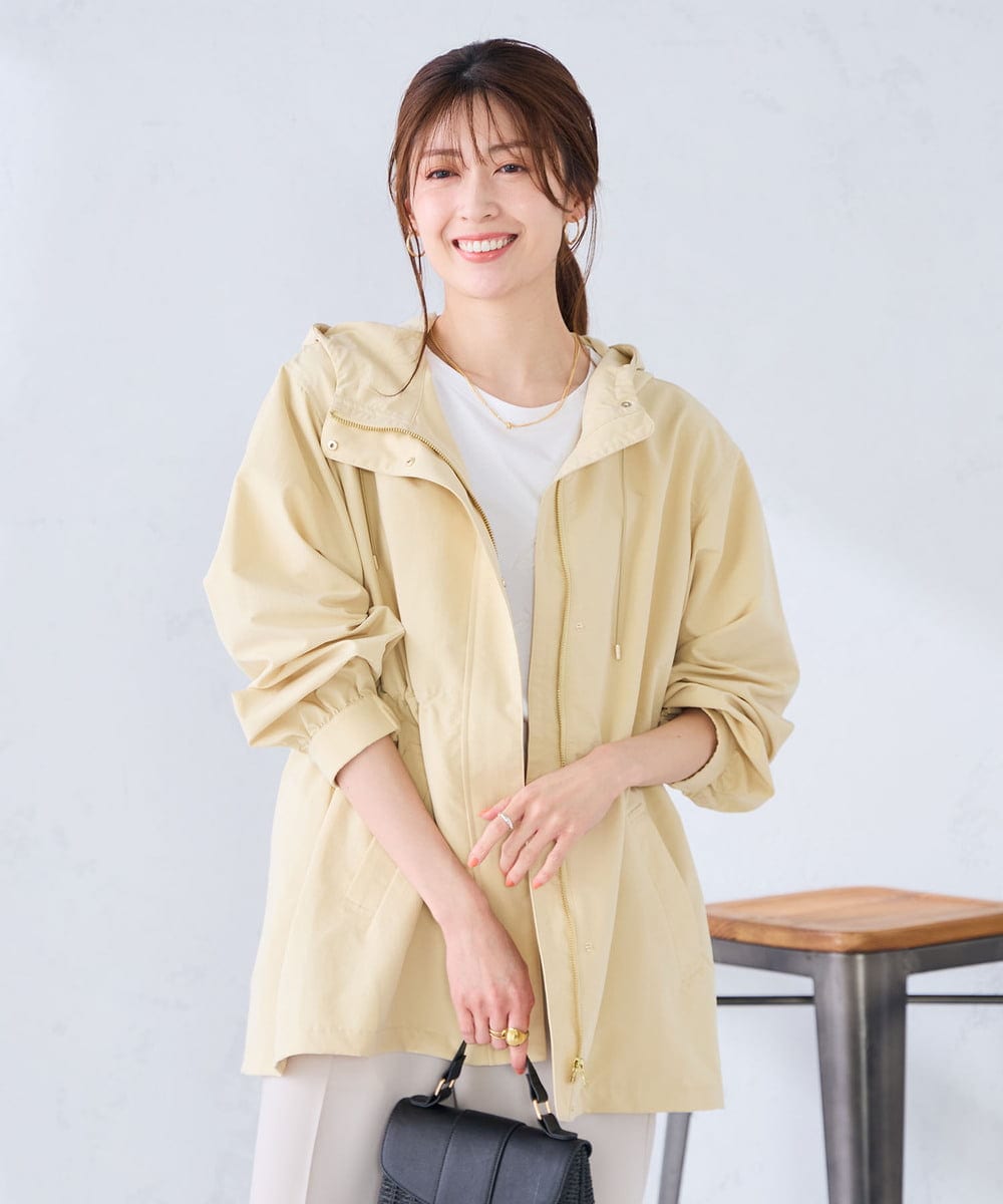 K6JFD25089 a.v.v(アー・ヴェ・ヴェ) 【WEB限定】フーデットブルゾン ベージュ