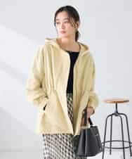 K6JFD25089 a.v.v(アー・ヴェ・ヴェ) 【WEB限定】フーデットブルゾン ベージュ