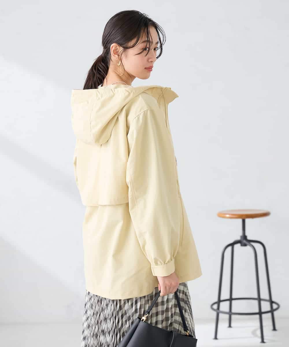 K6JFD25089 a.v.v(アー・ヴェ・ヴェ) 【WEB限定】フーデットブルゾン ベージュ