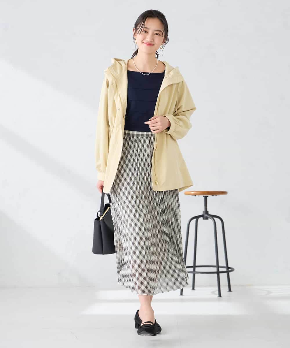 K6JFD25089 a.v.v(アー・ヴェ・ヴェ) 【WEB限定】フーデットブルゾン ベージュ