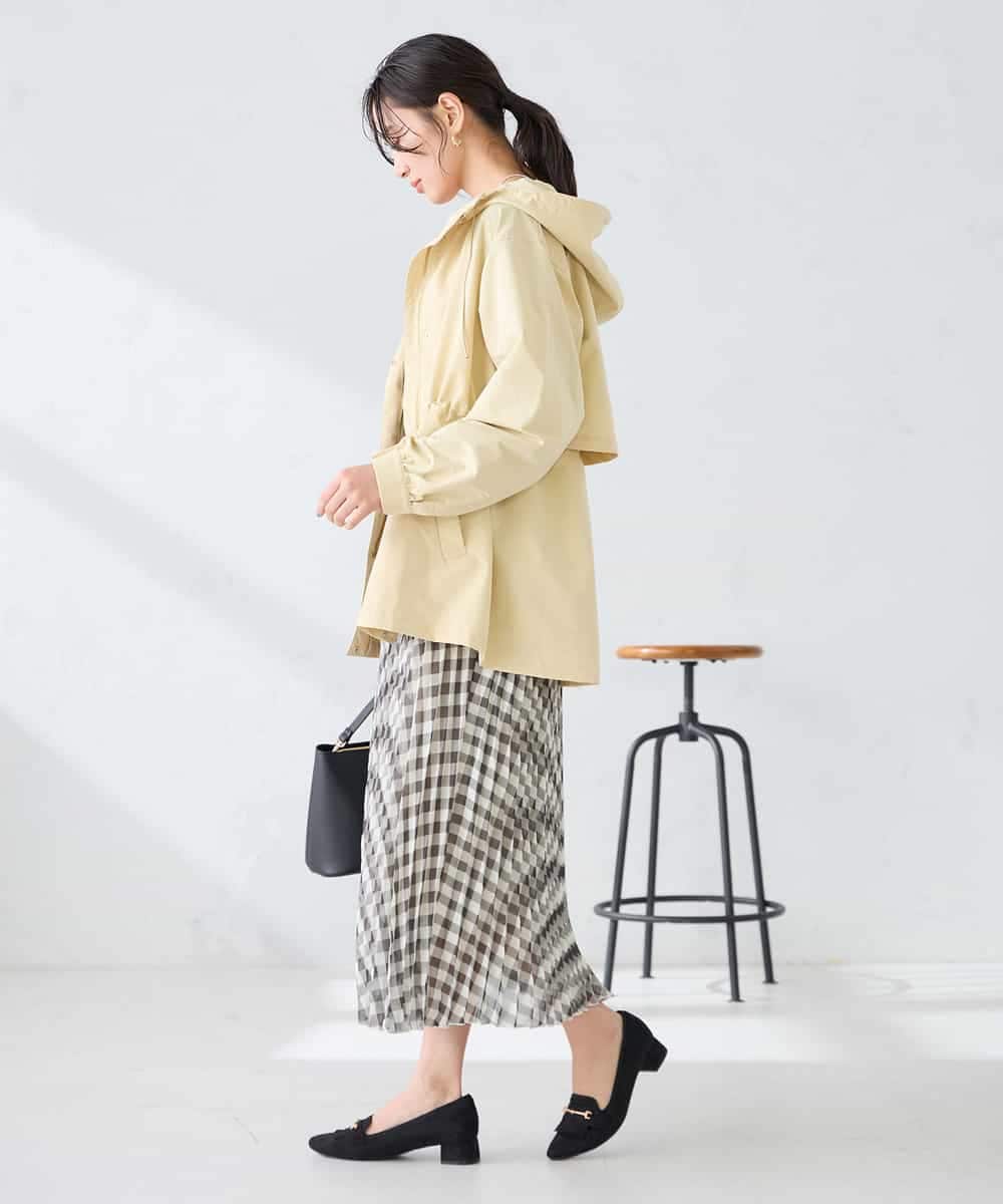 K6JFD25089 a.v.v(アー・ヴェ・ヴェ) 【WEB限定】フーデットブルゾン ベージュ