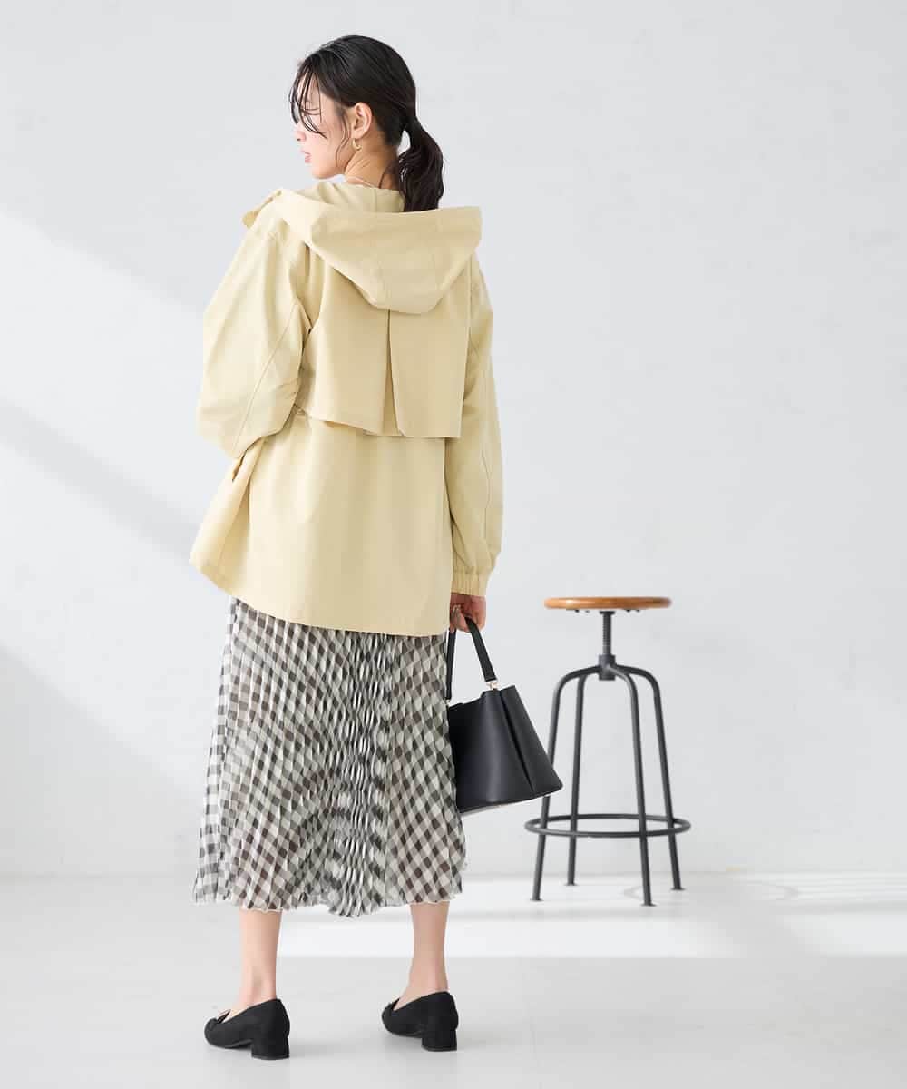 K6JFD25089 a.v.v(アー・ヴェ・ヴェ) 【WEB限定】フーデットブルゾン ベージュ