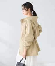 K6JFD25089 a.v.v(アー・ヴェ・ヴェ) 【WEB限定】フーデットブルゾン ベージュ