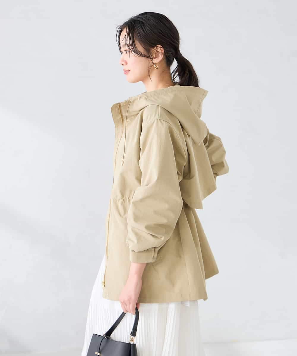 K6JFD25089 a.v.v(アー・ヴェ・ヴェ) 【WEB限定】フーデットブルゾン ベージュ