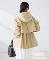 K6JFD25089 a.v.v(アー・ヴェ・ヴェ) 【WEB限定】フーデットブルゾン ベージュ