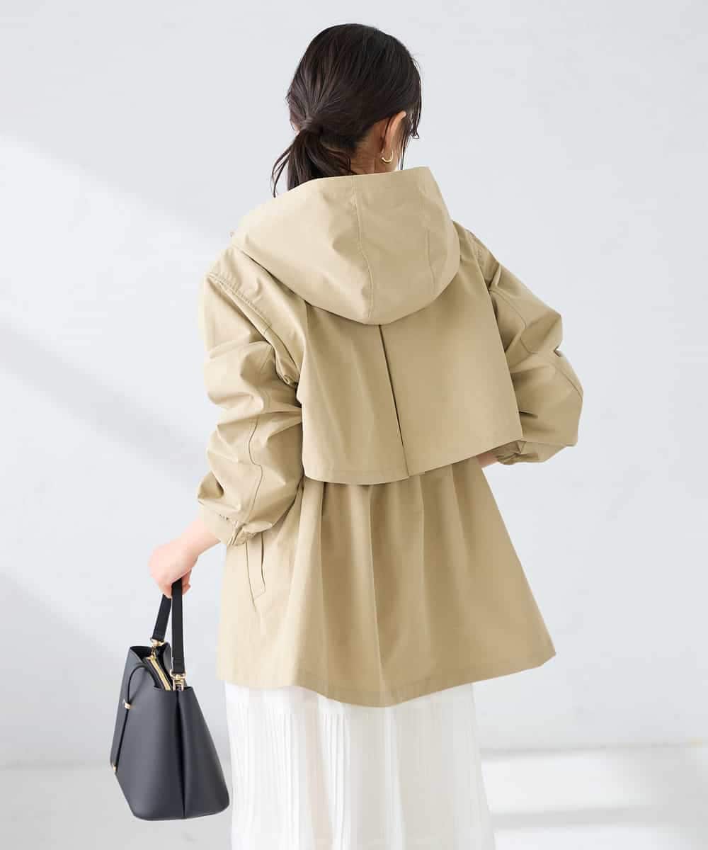 K6JFD25089 a.v.v(アー・ヴェ・ヴェ) 【WEB限定】フーデットブルゾン ベージュ