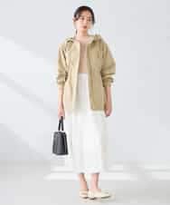 K6JFD25089 a.v.v(アー・ヴェ・ヴェ) 【WEB限定】フーデットブルゾン ベージュ