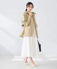 K6JFD25089 a.v.v(アー・ヴェ・ヴェ) 【WEB限定】フーデットブルゾン ベージュ