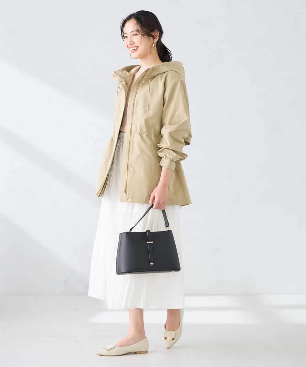 K6JFD25089 a.v.v(アー・ヴェ・ヴェ) 【WEB限定】フーデットブルゾン ベージュ