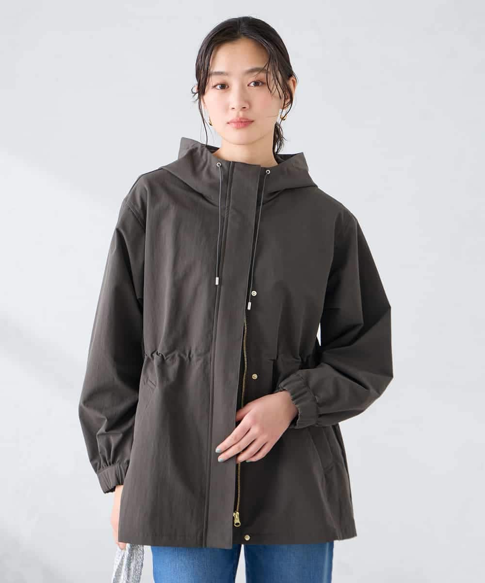 K6JFD25089 a.v.v(アー・ヴェ・ヴェ) 【WEB限定】フーデットブルゾン ベージュ