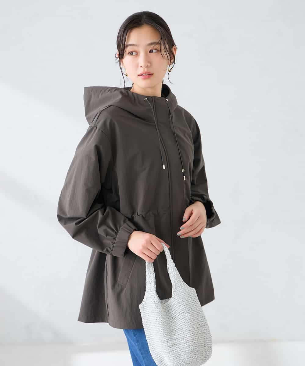 K6JFD25089 a.v.v(アー・ヴェ・ヴェ) 【WEB限定】フーデットブルゾン ベージュ