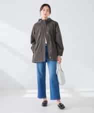 K6JFD25089 a.v.v(アー・ヴェ・ヴェ) 【WEB限定】フーデットブルゾン ベージュ