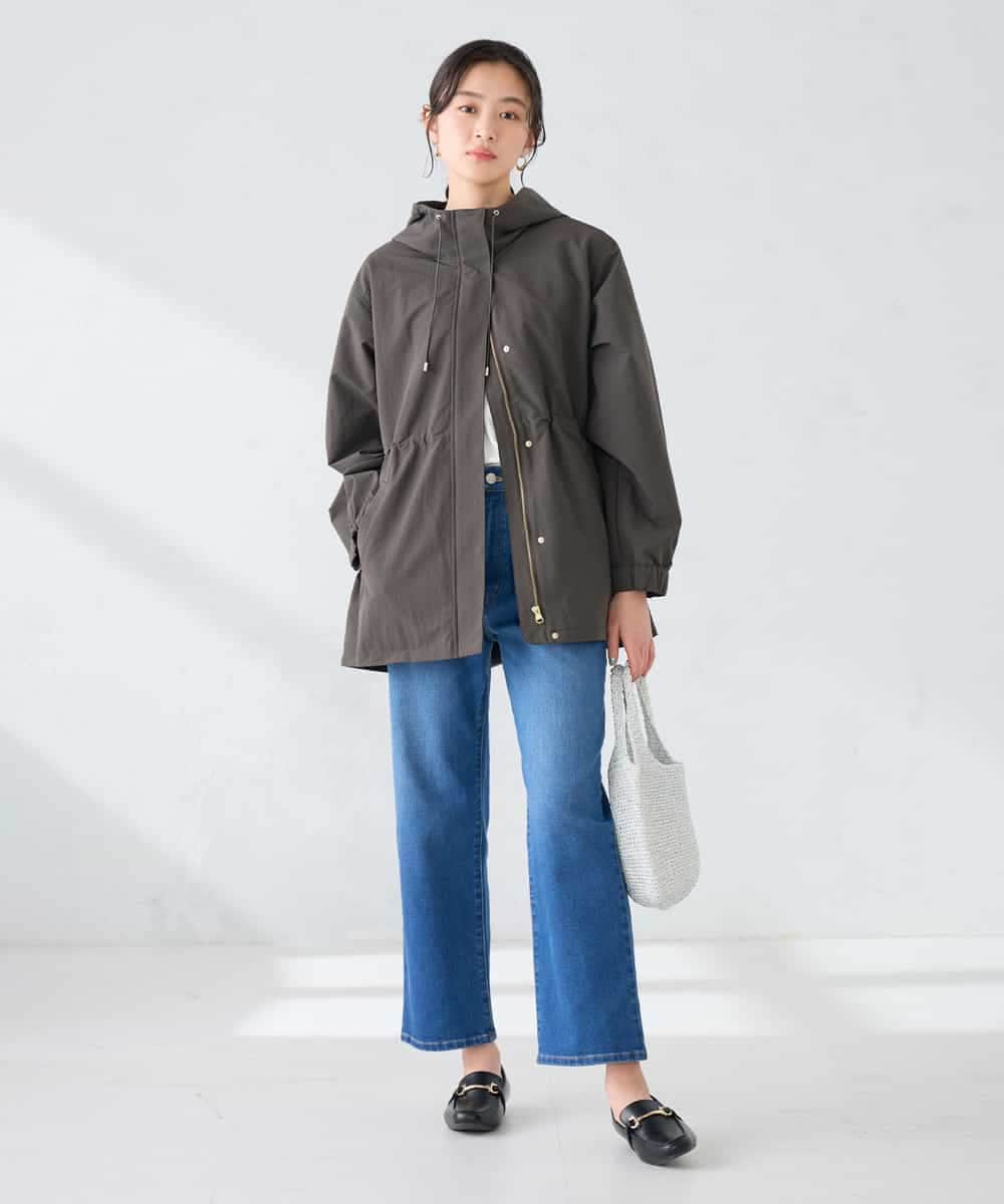 K6JFD25089 a.v.v(アー・ヴェ・ヴェ) 【WEB限定】フーデットブルゾン ベージュ