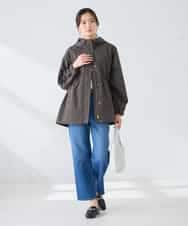 K6JFD25089 a.v.v(アー・ヴェ・ヴェ) 【WEB限定】フーデットブルゾン ベージュ