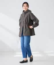 K6JFD25089 a.v.v(アー・ヴェ・ヴェ) 【WEB限定】フーデットブルゾン ベージュ