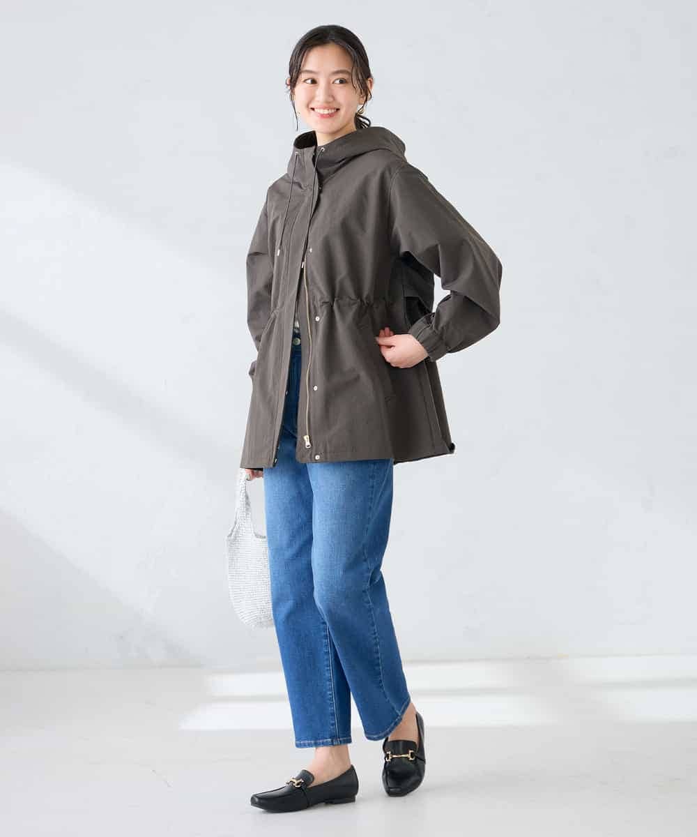 K6JFD25089 a.v.v(アー・ヴェ・ヴェ) 【WEB限定】フーデットブルゾン ベージュ