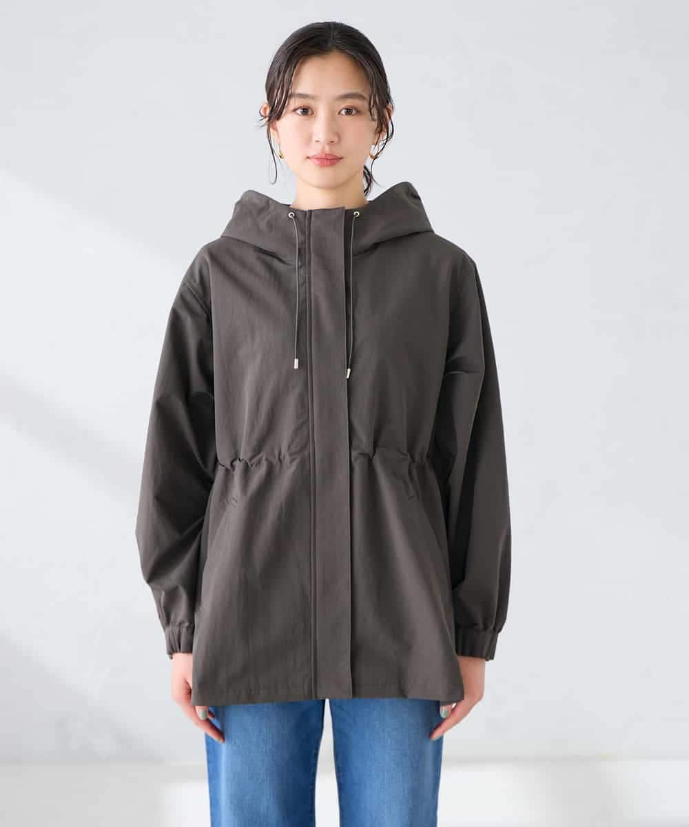 K6JFD25089 a.v.v(アー・ヴェ・ヴェ) 【WEB限定】フーデットブルゾン ベージュ