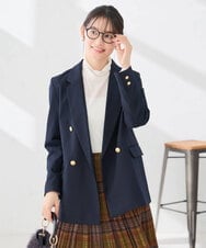 K6JJD02119 a.v.v(アー・ヴェ・ヴェ) 【WEB限定】Wブレスト ジャケット ネイビー