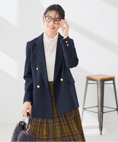 K6JJD02119 a.v.v 【WEB限定】Wブレスト ジャケット