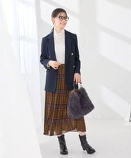 K6JJD02119 a.v.v(アー・ヴェ・ヴェ) 【WEB限定】Wブレスト ジャケット ネイビー