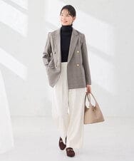 K6JJD02119 a.v.v(アー・ヴェ・ヴェ) 【WEB限定】Wブレスト ジャケット ネイビー