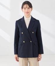 K6JJD02119 a.v.v(アー・ヴェ・ヴェ) 【WEB限定】Wブレスト ジャケット ネイビー