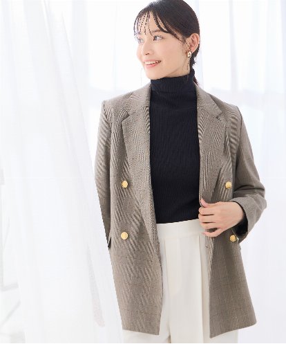 K6JJD02119 a.v.v 【WEB限定】Wブレスト ジャケット