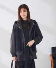 K6JKD01119 a.v.v(アー・ヴェ・ヴェ) 【WEB限定】マルチウェイ ライナー付きフーテッドブルゾン キャメル