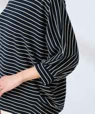 K6KFD03039 a.v.v(アー・ヴェ・ヴェ) ボーダードルマントップス【WEB限定】 ライトイエロー