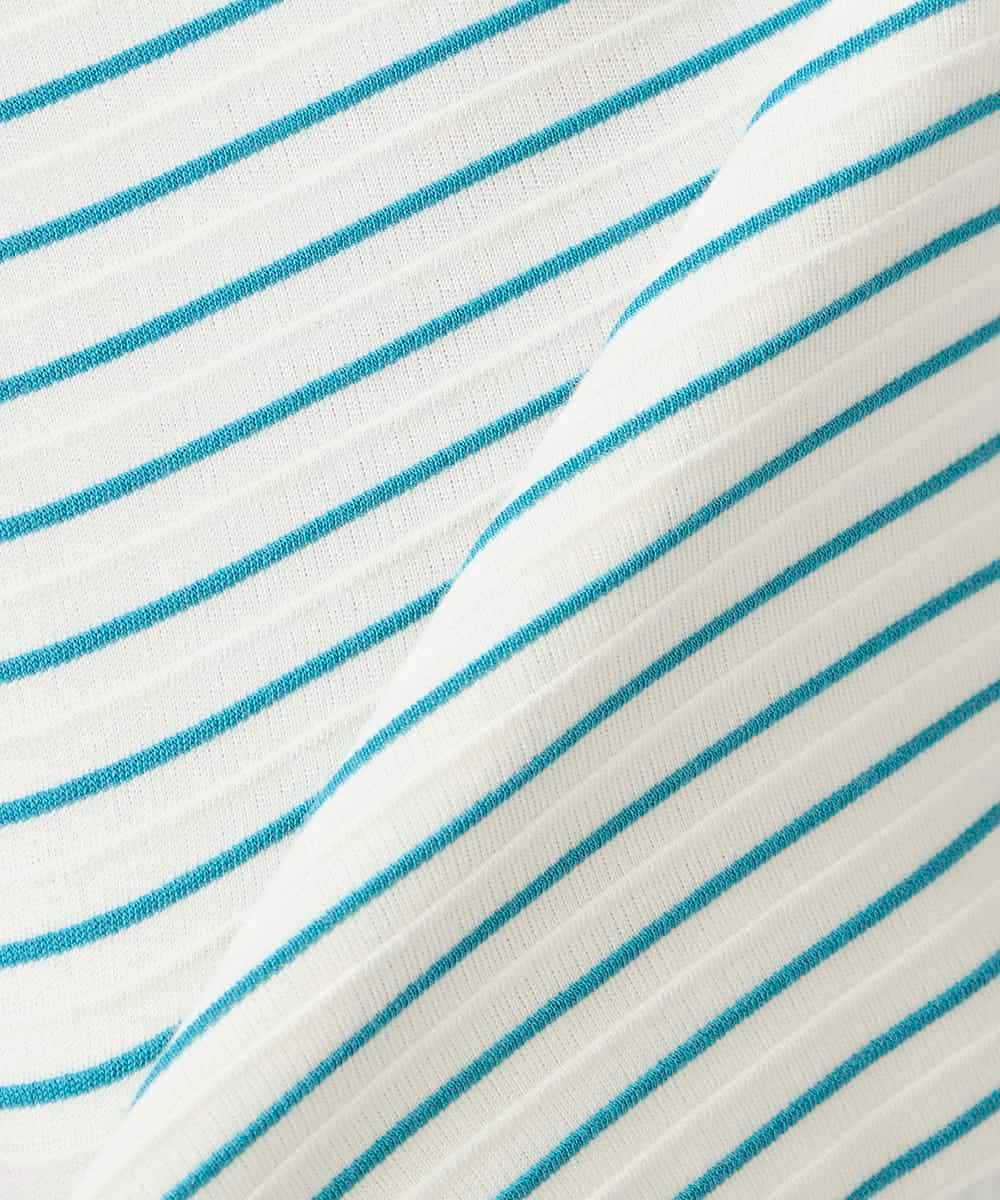 K6KFD03039 a.v.v(アー・ヴェ・ヴェ) ボーダードルマントップス【WEB限定】 ライトイエロー