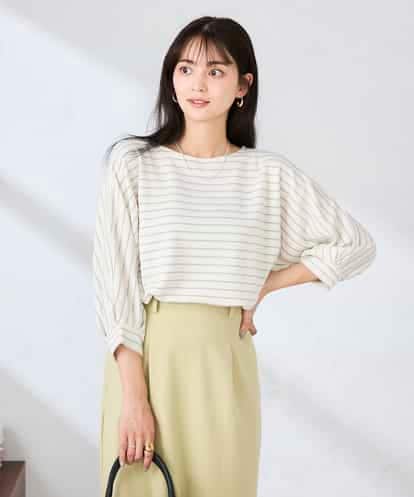 K6KFD03039 a.v.v ボーダードルマントップス【WEB限定】