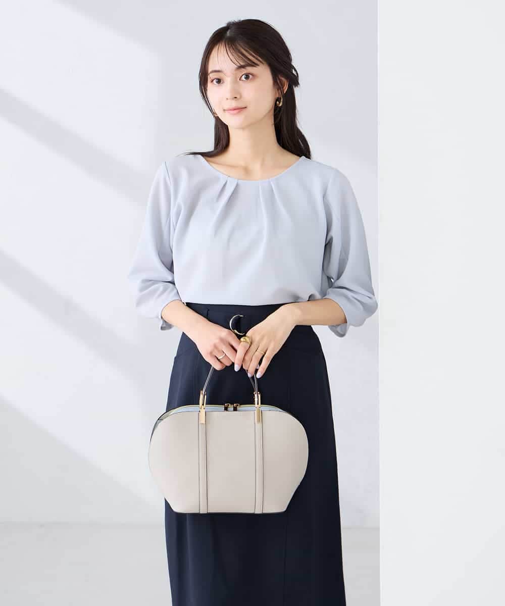 K6KFD04039 a.v.v(アー・ヴェ・ヴェ) 【WEB限定/洗える】タックスリーブカットソー ライトブルー