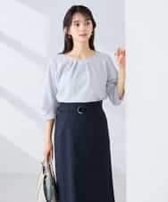 K6KFD04039 a.v.v(アー・ヴェ・ヴェ) 【WEB限定/洗える】タックスリーブカットソー ライトブルー