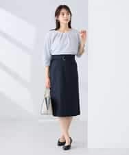 K6KFD04039 a.v.v(アー・ヴェ・ヴェ) 【WEB限定/洗える】タックスリーブカットソー ライトブルー