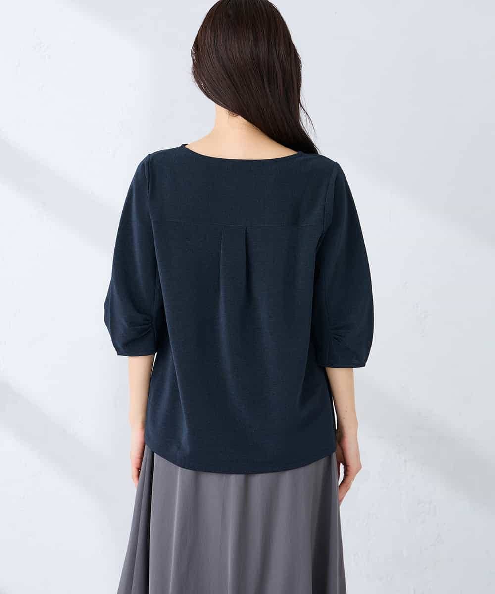 K6KFD04039 a.v.v(アー・ヴェ・ヴェ) 【WEB限定/洗える】タックスリーブカットソー ライトブルー